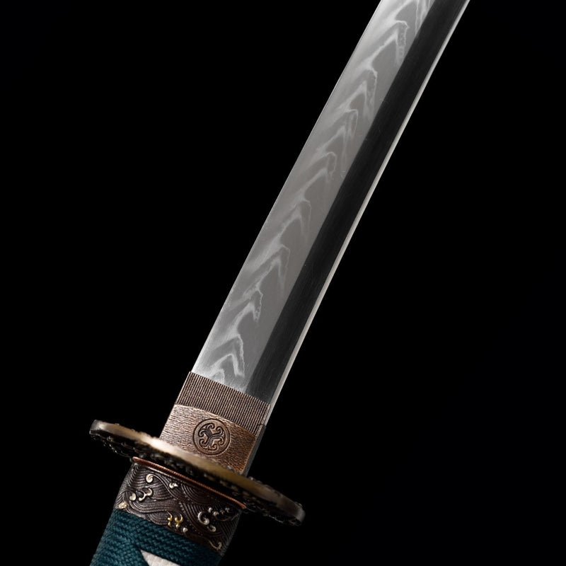 Handmade Japanese Katana Sword With T10 Steel Clay Tempered Real Hamon