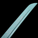 Handmade Japanese Katana Sword 1045 Carbon Steel With Teal Blade And Scabbard