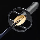 Handmade Japanese Katana Sword 1060 Carbon Steel With Blue Blade And Scabbard