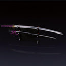 Handmade Japanese Katana Sword With Golden Sunflower Tsuba