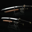 Japanese Tachi Odachi Sword 1045 Carbon Steel With Brown Scabbard