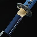 Handmade Japanese Katana Sword 1060 Carbon Steel With Blue Blade