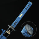 Handmade Japanese Katana Sword 1060 Carbon Steel With Blue Blade