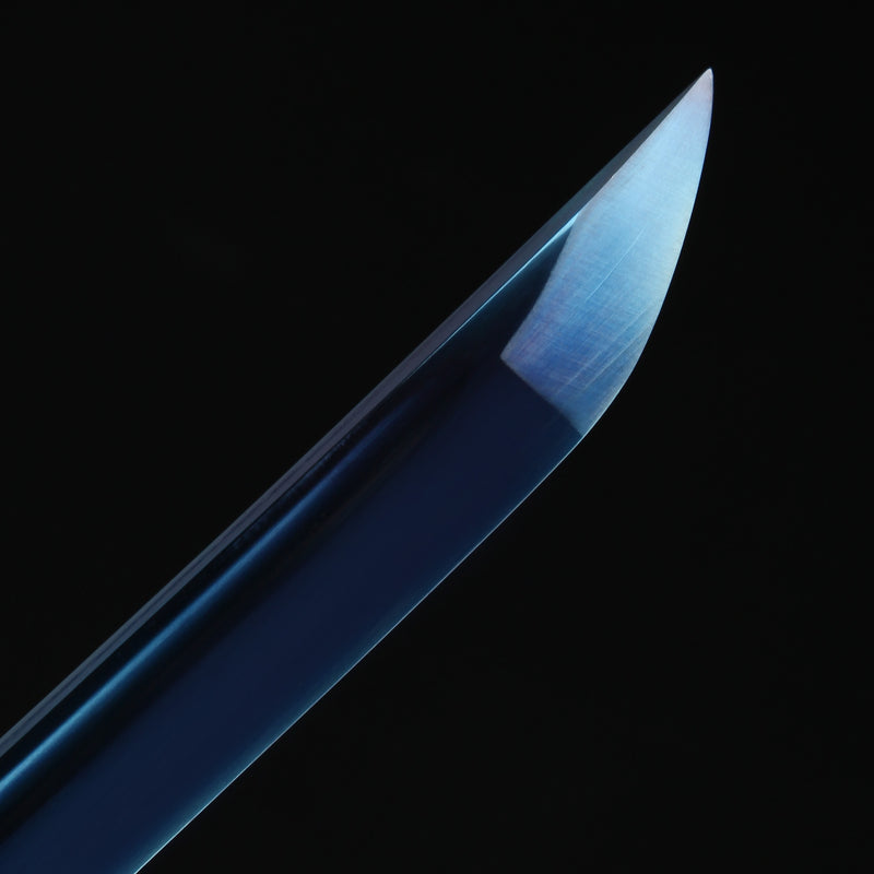 Handmade Japanese Katana Sword 1060 Carbon Steel With Blue Blade