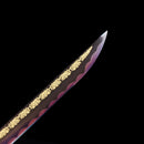 Handmade Ninjato Ninja Sword With Purple Straight Blade