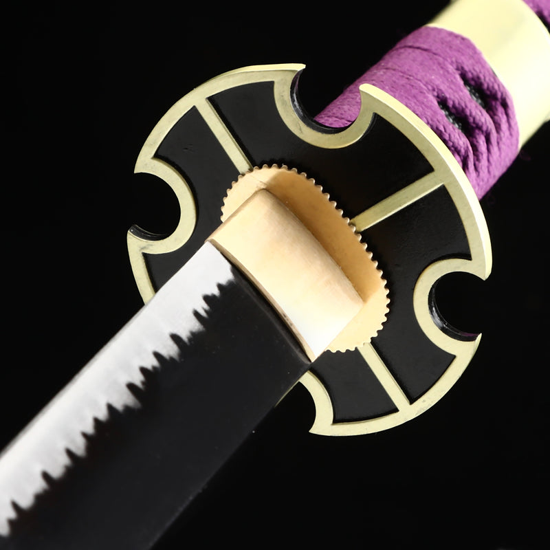 Handle Katana Handmade Luffy's Sword, Nidai Kitetsu Katana One Piece
