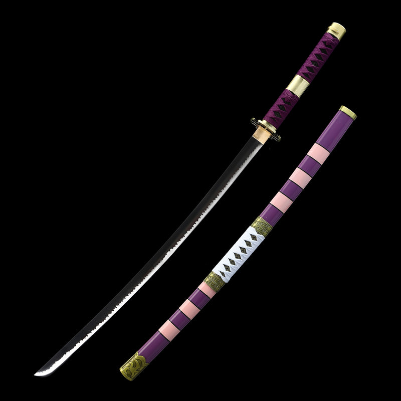 Handle Katana Handmade Luffy's Sword, Nidai Kitetsu Katana One Piece
