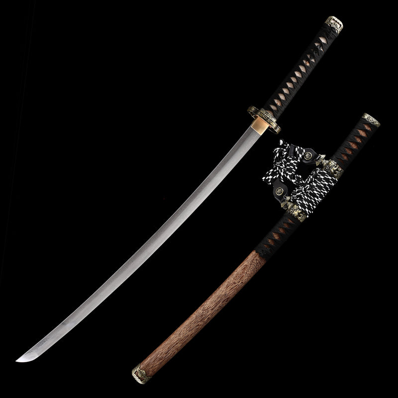 Japanese Tachi Odachi Sword 1045 Carbon Steel With Brown Scabbard