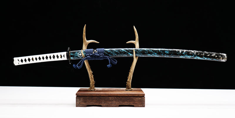 Ghost of Tsushima Hand Made High Quality T10 Steel Japanese Katana and Tanto Sword Set