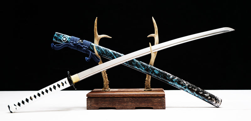 Ghost of Tsushima Hand Made High Quality T10 Steel Japanese Katana and Tanto Sword Set