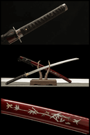 Hand Made High Quality T10 Steel Katana Bamboo