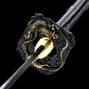 Handmade Japanese Samurai Katana Lightning T10 Carbon Steel With Grey Scabbard Sword