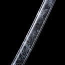 Handmade Japanese Samurai Katana Lightning T10 Carbon Steel With Grey Scabbard Sword