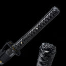 Handmade Japanese Samurai Katana Lightning T10 Carbon Steel With Grey Scabbard Sword