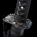 Handmade Japanese Samurai Katana Lightning T10 Carbon Steel With Grey Scabbard Sword