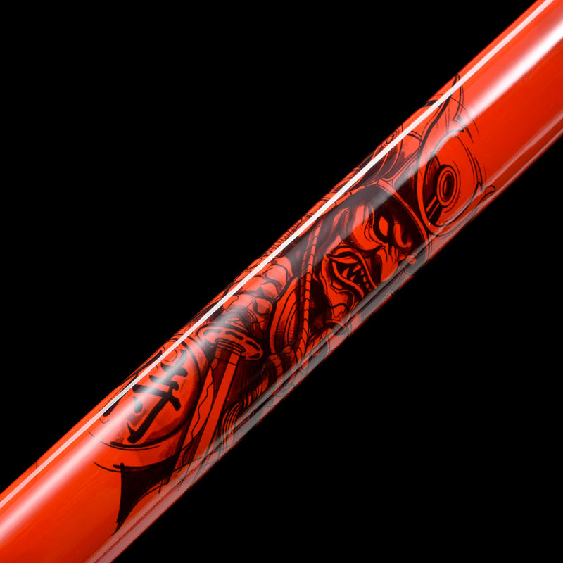 Handmade Samurai Ninjato Sword 1060 Carbon Steel With Red Blade