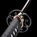 Handmade Damascus Folded Steel Real Japanese Wakizashi Sword With Purple Blade