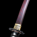 Handmade Damascus Folded Steel Real Japanese Wakizashi Sword With Purple Blade