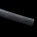 Exquisite red blade katana sword made from folded Damascus steel, handcrafted for collectors.
