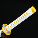 Authentic Zenitsu Agatsuma katana replica from Demon Slayer made of 1045 steel