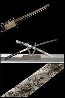 Hand Made High Quality T10 Steel Katana Koi Fish - Kanu Swords