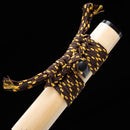 Handmade Chokuto Ninjato Straight Sword Folded Damascus Steel Blade Flower - Kanu Swords