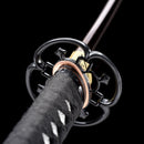 Handmade Damascus Folded Steel Real Japanese Wakizashi Sword With Purple Blade - Kanu Swords