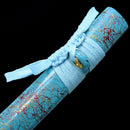 Handmade Japanese Katana Sword 1045 Carbon Steel With Teal Blade And Scabbard - Kanu Swords