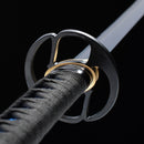 Handmade Japanese Katana Sword 1060 Carbon Steel With Blue Blade And Scabbard - Kanu Swords