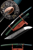 Handmade Japanese Katana Sword With T10 Steel Clay Tempered Real Hamon - Kanu Swords