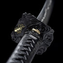 Handmade Japanese Samurai Katana Lightning T10 Carbon Steel With Grey Scabbard Sword - Kanu Swords