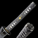 Handmade Japanese Sword T10 Carbon Steel Katana With Clay Tempered Real Hamon - Kanu Swords