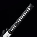Handmade Japanese Sword T10 Carbon Steel Real Hamon Katana Hand Forged With White Scabbard - Kanu Swords