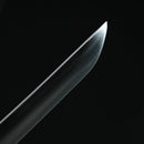 Handmade Japanese Tachi Odachi Sword Spring Steel With Orange Scabbard - Kanu Swords