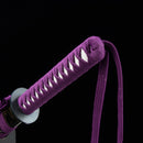 Handmade Ninjato Ninja Sword With Purple Straight Blade - Kanu Swords