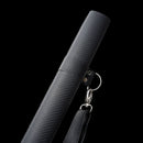 Handmade Ninjato Straight Japanese Sword Spring Steel With Black Blade - Kanu Swords