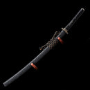 Handmade Red Blade Japanese Sword Folded Damascus Steel Katana - Kanu Swords