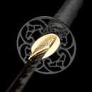 Handmade Samurai Ninjato Sword 1060 Carbon Steel With Red Blade - Kanu Swords