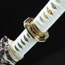 Japanese Tachi Odachi Sword 1045 Carbon Steel With Blue Scabbard - Kanu Swords