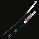 Japanese Tachi Odachi Sword 1045 Carbon Steel With Blue Scabbard - Kanu Swords