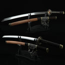 Japanese Tachi Odachi Sword 1045 Carbon Steel With Brown Scabbard - Kanu Swords
