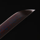 Japanese Tachi Odachi Sword With Damascus Steel With Blue Scabbard - Kanu Swords