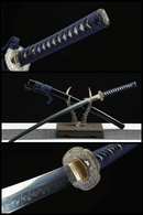 Katana T10 Carbon Steel Hand Forge Real Hamon Clay Tempered - Kanu Swords