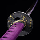 Samurai Katana Sword Handmade Purple Blade - Kanu Swords