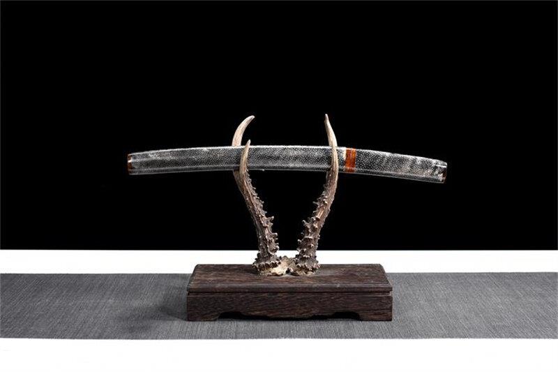 Hand Made High Quality T10 Ox Horn Rayskin Saya Tanto