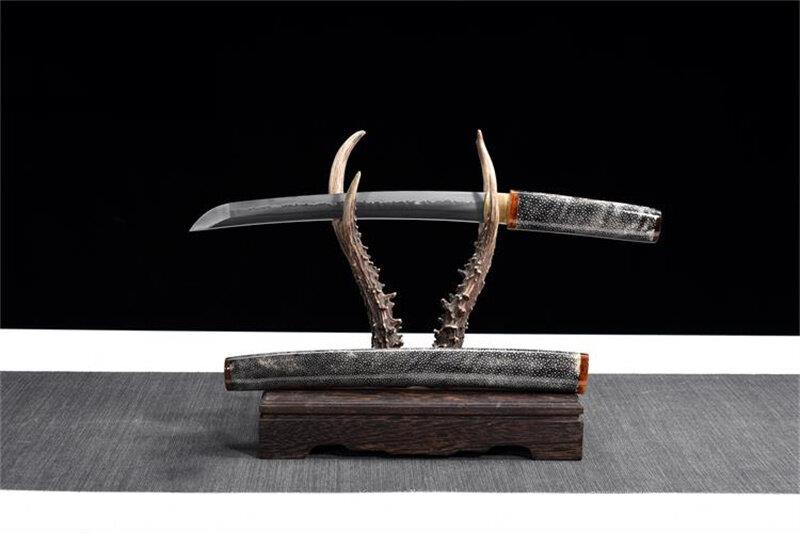 Hand Made High Quality T10 Ox Horn Rayskin Saya Tanto