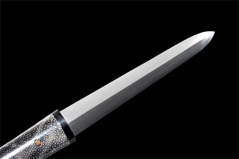 Hand Made High Quality T10 Steel Tanto Oxhorn Saya Real Rayskin