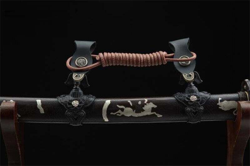 Tachi Sword T10 Real Hamon Full Tang Clay Tempered Katana
