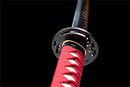Hand Made Superior T10 Katana Real Hamon Clay Tempered Rayskin Saya