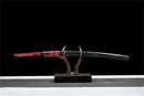 Hand Made Superior T10 Katana Real Hamon Clay Tempered Rayskin Saya